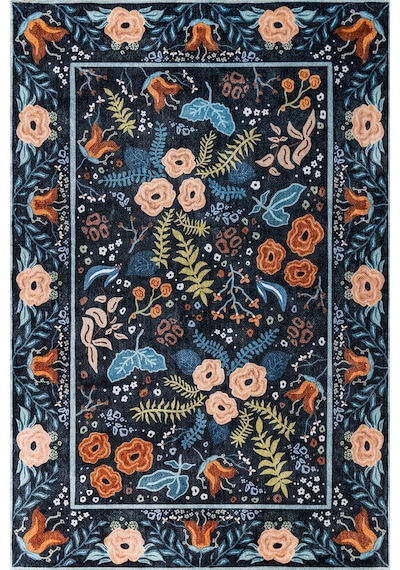 Artloop Fuga Kadife Dokulu Siyah/beyaz Modern Desenli Halı Ka 19