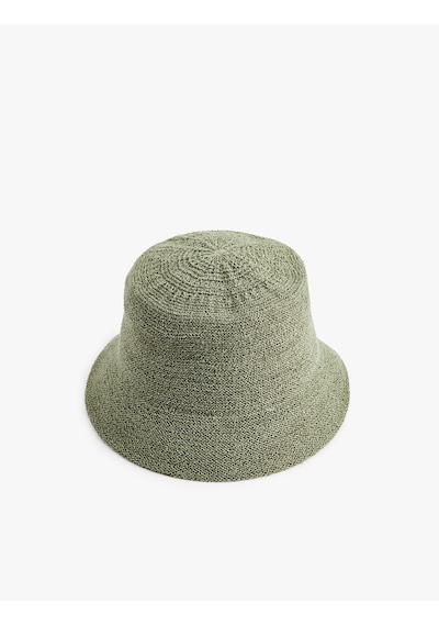 Koton Bucket Şapka Yeşil 6sak40093aa