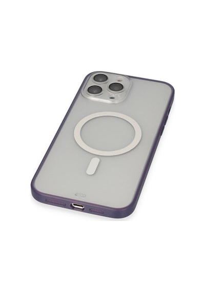 Apple iPhone Uyumlu 14 Pro Kılıf Grand Magneticsafe Kapak - Mor Bz8683140481339