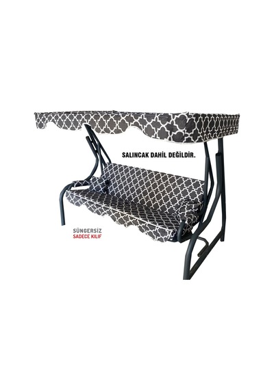 3 Kişilik Salıncak Minderi Süngersiz Kılıfı Karaçatı Bahçe Minder (552012692)