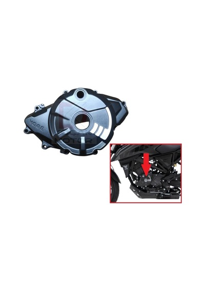 Voge R125 Statör Kapağı Motor Kapağı Sol - 110400461-0001 Motor Kapaği Sol
