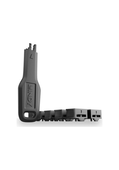 Lindy Lın-47891 Rj45 Siyah 10 Adet Rj45 Port Kiliti 1 Adet Anahtar