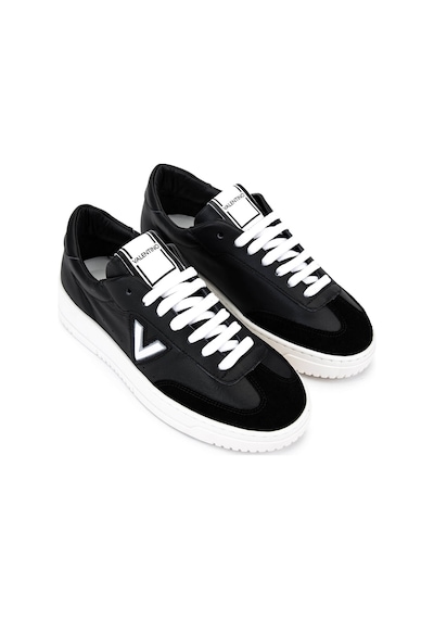 Mario Valentino Kadın Hakiki Deri Siyah/beyaz Sneakers & Spor Ayakkabı 1040 95s7004 Bn Ayk Sk25-26 Black/whıte Siyah  -  Beyaz