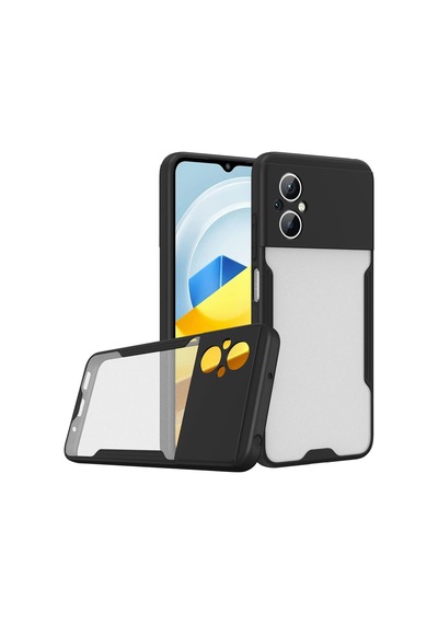 Ilkeshop Newface Xiaomi Poco M5 Kılıf Platin Silikon - Siyah