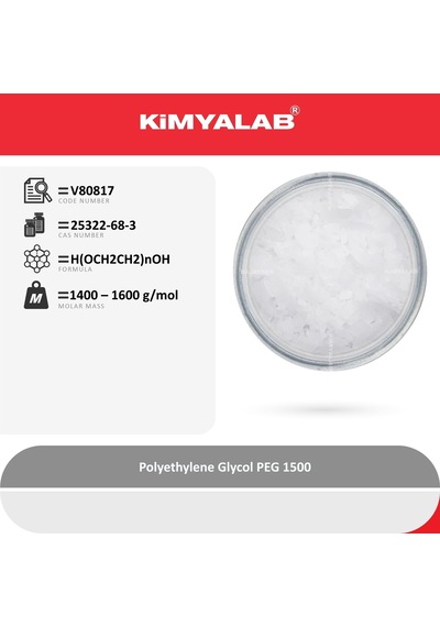 Kimyalab Polietilen Glikol Payet Polietilen Glikol 1500 1 KG
