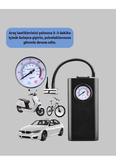 Forte Gt Xbyc 1011 Taşınabilir Şarjlı Hava Pompası Kompresör Şarjlı Hava Pompası Kompresör 1011