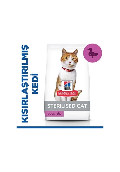 Hill's Scıence Plan Kısırlaştırılmış Yetişkin Ördekli Kedi Maması 8 Kg + 2 Kg