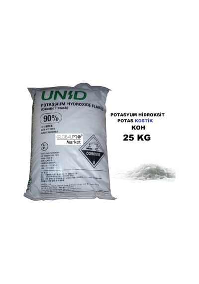 Potas Kostik 25 KG Koh Humik Asit Ve Sabun Yapımında Kullanılan