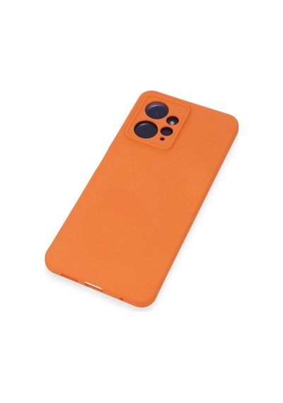 Cosmotex Newface Xiaomi Redmi Note 12 4g Kılıf Nano İçi Kadife Silikon - Turuncu