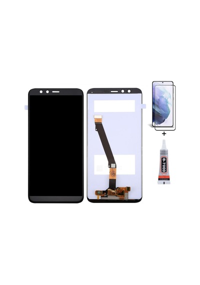 Huawei Honor 9 Lite Siyah Uyumlu Ekran Lcd Dokunmatik B7000 15ml Yapıştırıcı Ve Kırılmaz Cam İle Beraber Yc