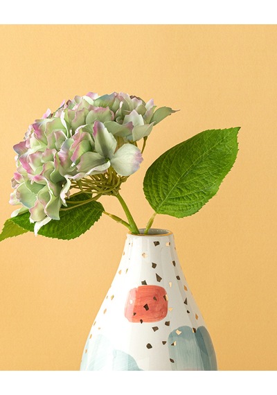 Hortensia Tek Dal Yapay Çiçek Yeşil