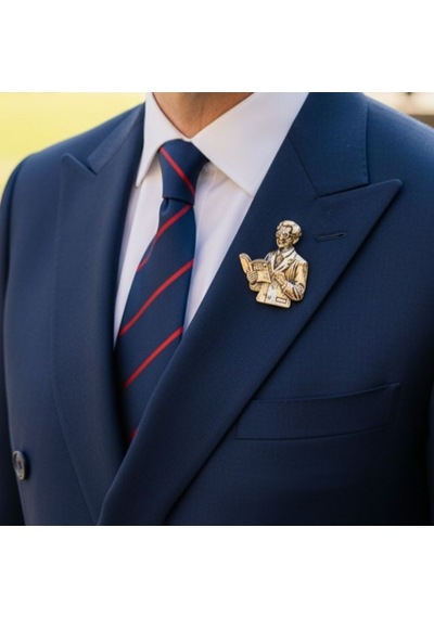 Lente Aksesuar Gold Renk Öğretmen Broş-kitap Ve Kalemli Öğretmen Yaka İğnesi Gold