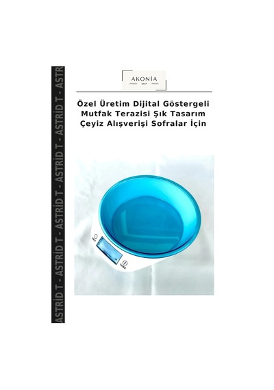 Özel Üretim Dijital Göstergeli Mutfak Terazisi Şık Tasarım Çeyiz Alışverişi Sofralar İçin Çok Renkli