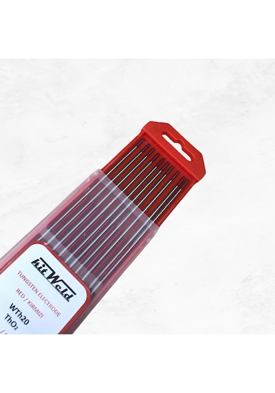 Tungsten Elektrot Kırmızı Ø2.4x175mm. - 1 Paket 10 Adet