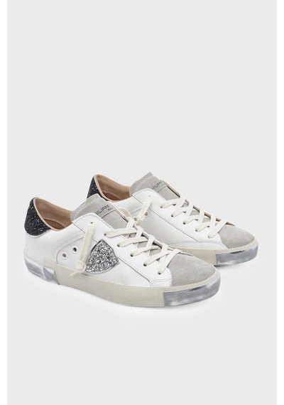 Philippe Model Sim Detaylı Deri Sneaker Ayakkabı Bayan Ayakkabı Prldvg09 Beyaz-gri-siyah Philippe Model Sim Detaylı Deri Sneaker Ayakkabı Bayan Ayakkabı Prldvg09 Beyaz-gri-siyah