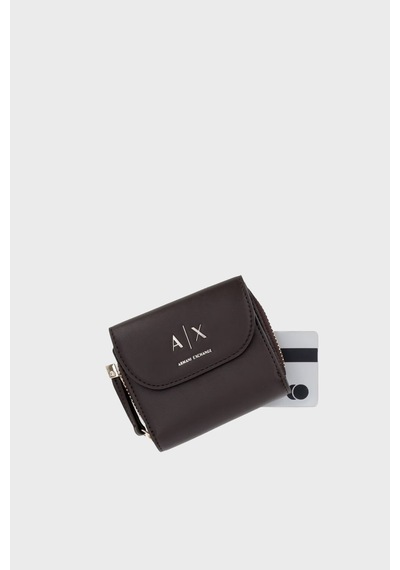 Armani Exchange Logolu Cüzdan Kadın Cüzdan Xw003312 Af19902 U6032 Kahve