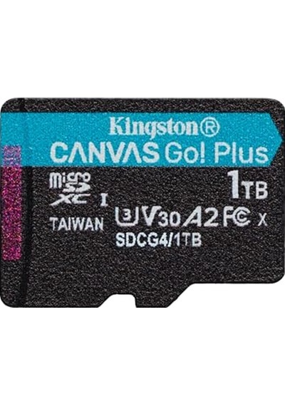 Kingston Canvas Go Plus Microsdxc Hafıza Kartı Gen4 200mb/s A2 U3 V30 1tb Tek Paket, Adp-sdcg4/1tbsp Olmadan