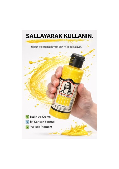 Mona Lisa Akrilik Boya Seti 6 Renk 70 Ml. Akrilik Boya Seti Tuval, Ahşap, Taş, Seramik Ve Hobi Boyama İçin Yoğun Pi Genel Mona Lisa Akrilik Boya Seti 6 Renk 70 Ml. Akrilik Boya Seti Tuval, Ahşap, Taş, Seramik Ve Hobi Boyama İçin Yoğun Pi Genel