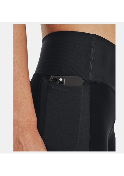 Under Armour Kadın HeatGear® No-Slip Waistband Blocked Ankle Tayt 1377091-001 Siyah
