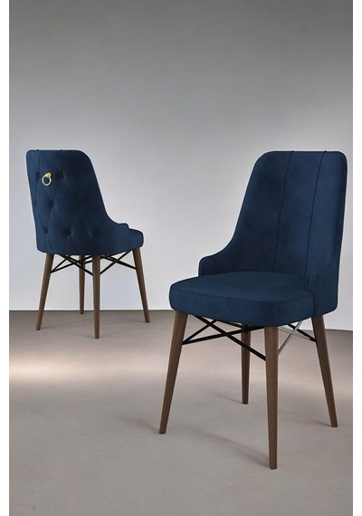Zümra Serisi, Barok Ahşap Desen 80x132 Açılabilir Mdf Mutfak Masası Takımı 4 Adet Sandalye, Lacivert Zümra Serisi, Barok Ahşap Desen 80x132 Açılabilir Mdf Mutfak Masası Takımı 4 Adet Sandalye, Lacivert