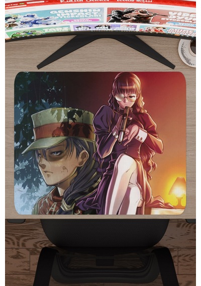 Black Lagoon Kaymaz Dikişli Kauçuk Oyuncu Mousepad V4 - 48x40 Xl Gaming Mouse Pad Fare Altlığı
