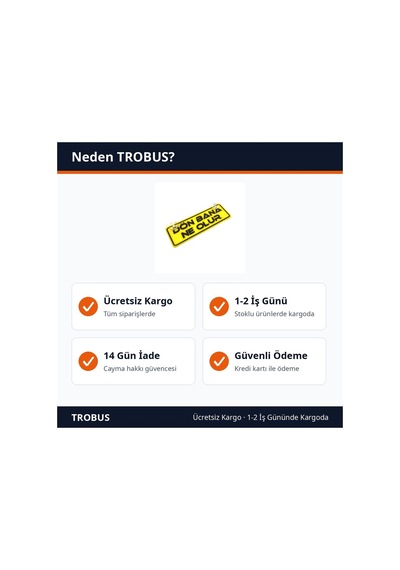 Trobus Vantuzlu Dekor Plaka Cam Süsü Dön Bana Ne Olur Yazılı 22x7,5 Cm Sarı