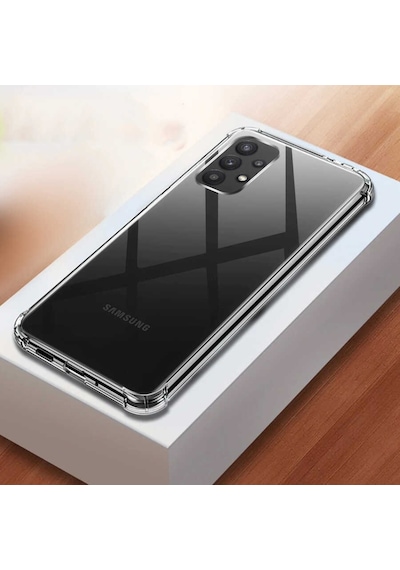 Galaxy A72 Kılıf Köşeleri Airbagli Anti Şok Şeffaf Zırh