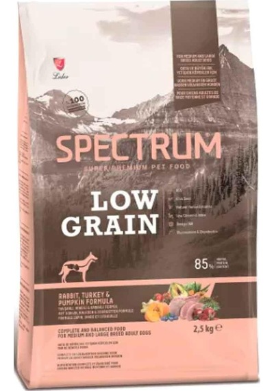 Spectrum Tavşanlı Hindili ve Balkabaklı Orta Irk Yetişkin Köpek Maması 2500 G