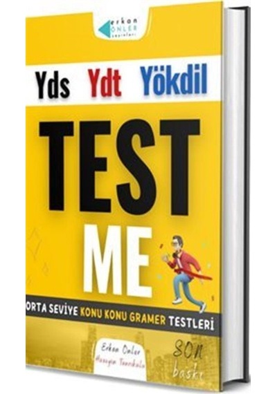 YDS YDT Yökdil Test Me - Orta Seviye Konu Konu Gramer Testleri - Erkan Önler - Erkan Önler Yayınları
