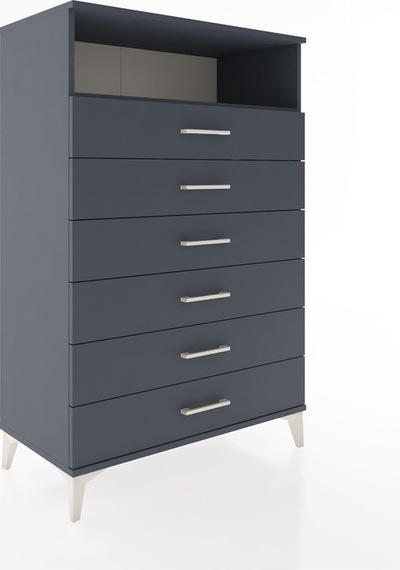 Hyperion Dolap Tek Raflı 6 Çekmeceli 88x44x134 Antrasit-antrasit Antrasit Hyperion Dolap Tek Raflı 6 Çekmeceli 88x44x134 Antrasit-antrasit Antrasit
