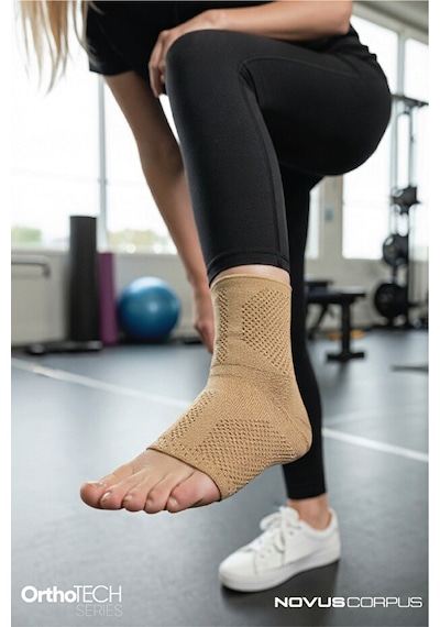 Fitness Spor Ayak Bileği Desteği Unisex Ankle Sleeve Antrenman Gym Ortopedik Ayak Bilekliği - 1 Adet