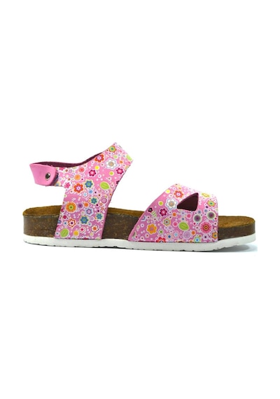 Bayrak 1051 Hakiki Deri Nubuk Pembe Ortopedik Günlük Kız Sandalet Pudra