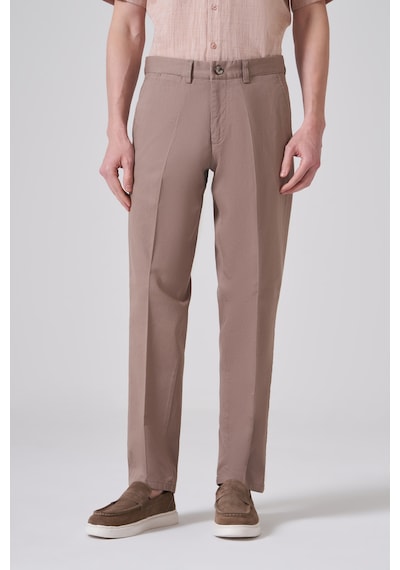 Morven Erkek Vizon Pamuk Trend Dynamic Fit Chino Pantolon 26ms003016405 Vizon