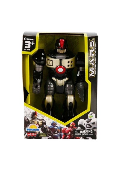 40757 Sun-hpk-robot Mars Robo Squad Yürüyen Işık 18cm 3a