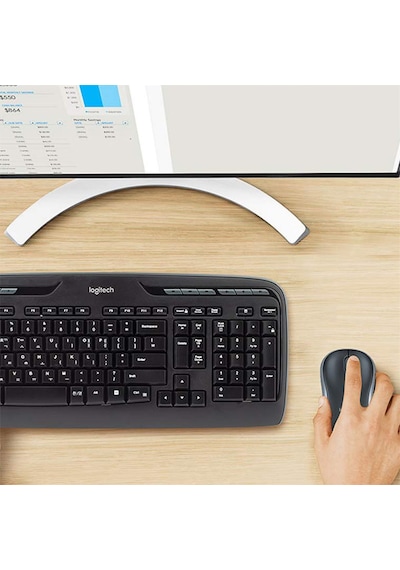 Logıtech Mk330 Kablosuz Klavye & Mouse Seti-Siyah 920-003988