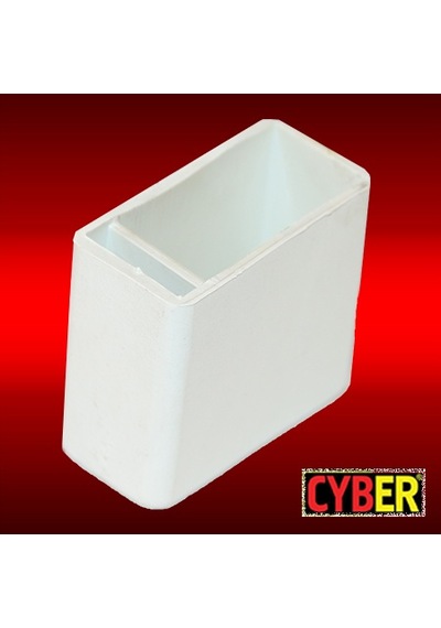 20X40 Plastik Dış Izgaralı Tapa Beyaz
