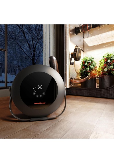 Spider Farmer Fanlı Isıtıcı, 540w, Akıllı Sıcaklık Ayarı, 10 Ptc Boru, Sessiz Ve Enerji Tasarruflu