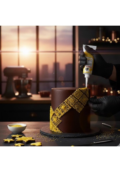 Sarı Glazür 100 Gr Pasta Ve Kurabiye Dekor Glaze Kaplama