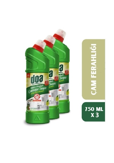 Doa Ultra Yoğun Kıvam Çamaşır Suyu Çam Ferahlığı 750 Ml X 3 Adet 3'lü Set