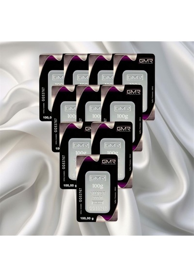 Leva Gold 100 Gr Gmr Gümüş Külçe 10 Adet