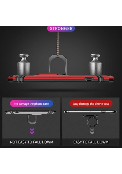 Apple Uyumlu iPhone 8 Kılıf Zore Vega Kapak-Siyah