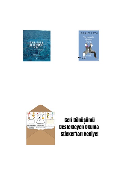 O Meftunu Olduğunuz Mavi + Bu Oyunda Gitmek Vardı + Okuma Sticker'ları