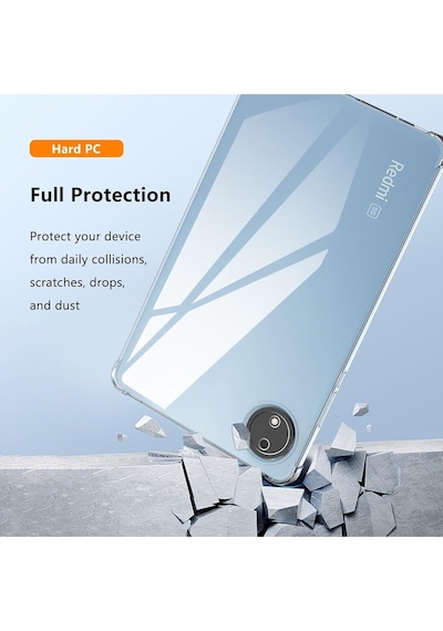 Xiaomi Redmi Pad Se 8.7 İnç Kılıf Şeffaf Köşe Korumalı Crystal Clear Silikon Arka Kapak Kılıf