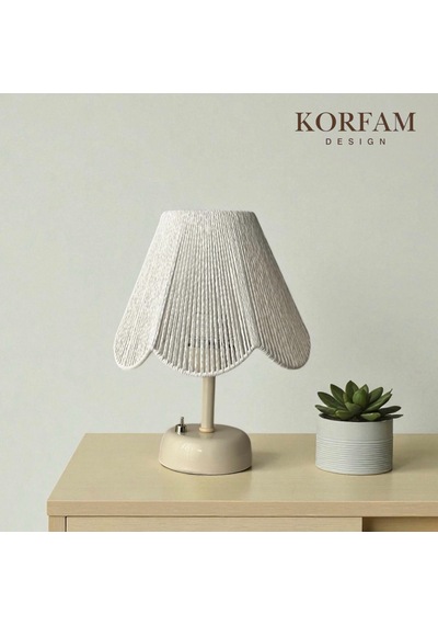 Rosalinda Modeli - Beyaz Çiçek Şeklinde Kablosuz Pilli Masa & Gece Lambası Çok Renkli