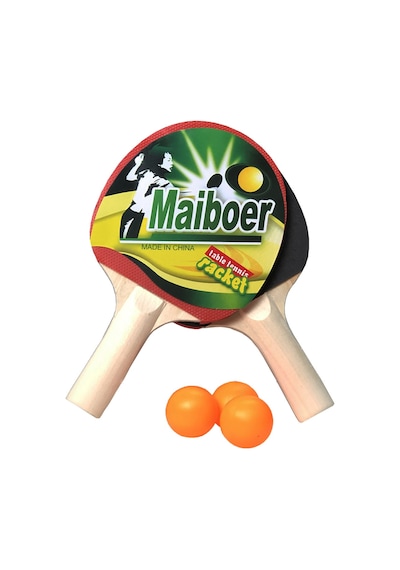 Kalın Gövde 2 Adet Masa Tenis Raketi Ve 3 Adet Pinpon Topu