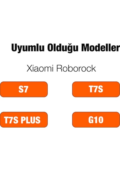Roborock S7 - T7S - T7S Plus G10 Akıllı Robot Süpürge Filtresi Beyaz