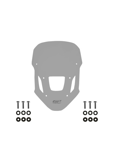 Gp Kompozit Honda Africa Twin Crf1100l 2025-2026 Uyumlu Ön Cam Füme 55 Cm