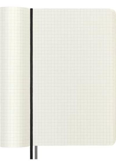 Moleskine Kareli Kalin Siyah Defter L Boy Yumuşak Kapak Expanded
