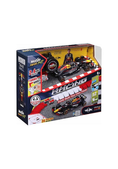 1/41 Die-cast Red Bull Racing Uzaktan Kumandalı Araba Ve Pist Set Renkli