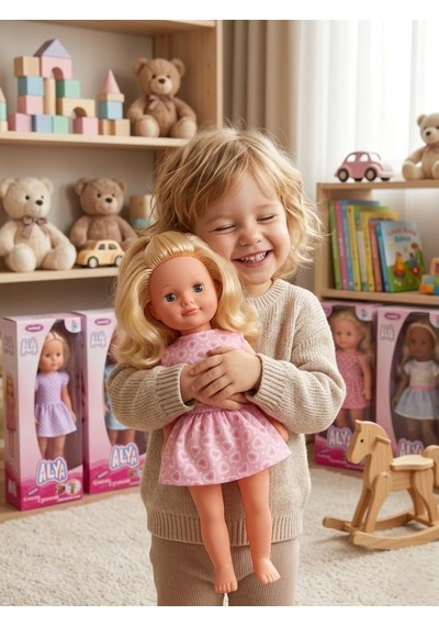 Alya Türkçe Konuşan Etkileşimli Eğitici Oyuncak Bebek 40 Cm Kafası Ve Kolları Et Bebek 28077626
